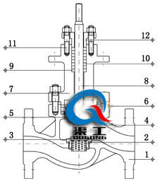 電動籠式單座調(diào)節(jié)閥結(jié)構(gòu)圖